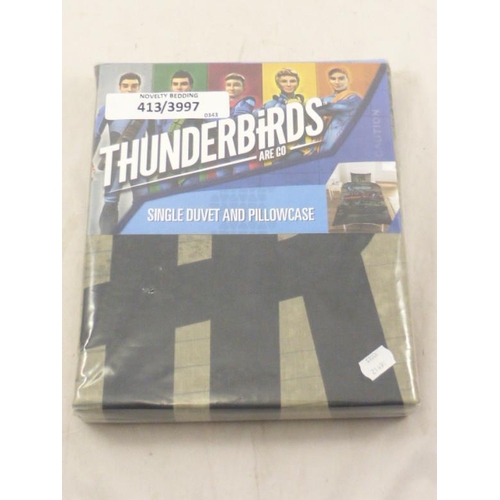 490 - Thunderbirds Single Duvet and Pillowcase