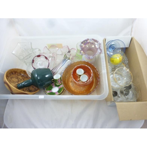 511 - Nice mixed box of glass and ceramics all in good order