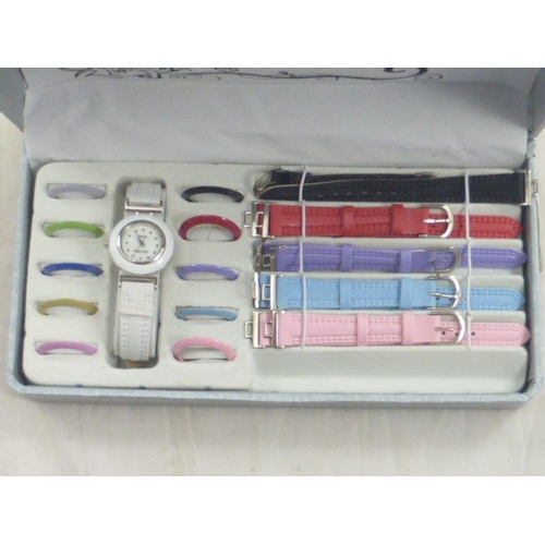 523 - Nina Myers Watch with a Selection of Straps and Bezels