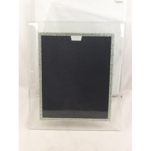 596 - New Diamante Glass Picture Frame ( 8 x 10) complete with Box