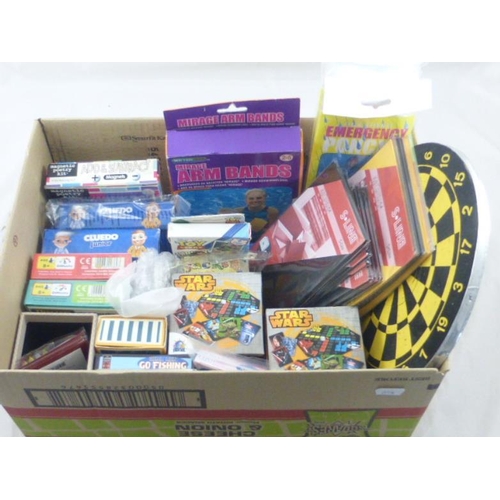 602 - Mixed Lot of New Games, Arm Bands, Dart Board and Lots More