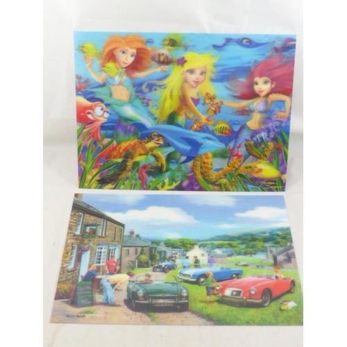 620 - Two 3D Pictures entitled Mermaid Magic and MG Day Out