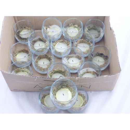 628 - Large Collection of Glass Decorative Candle Holders (8cm Dia)