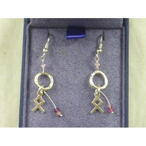 28 - Pair of Aurora Silver 925 Earrings in Presentation Box