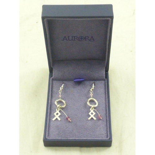 28 - Pair of Aurora Silver 925 Earrings in Presentation Box