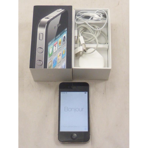 36 - iPhone 4 complete with original box, Charger and Headphones