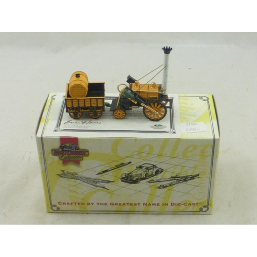 53 - Matchbox Collectables Stephenson's Rocket Die-Cast Scale Model complete with Certificate and Origina... 