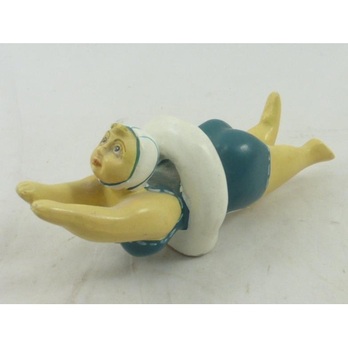 70 - Art Deco Peter Martin Designed Ceramic Swimmer (16cm)