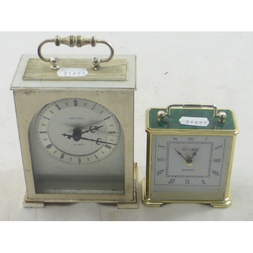 76 - Two Quartz mantle clocks