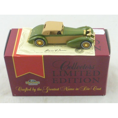 107 - Matchbox Collectables Limited Edition 1938 Hispano-Suiza Die-Cast Scale Model complete with Certific... 