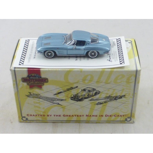 109 - Matchbox Collectables 1963 Corvette Stingray Die-Cast Model complete with Certificate and Original B... 