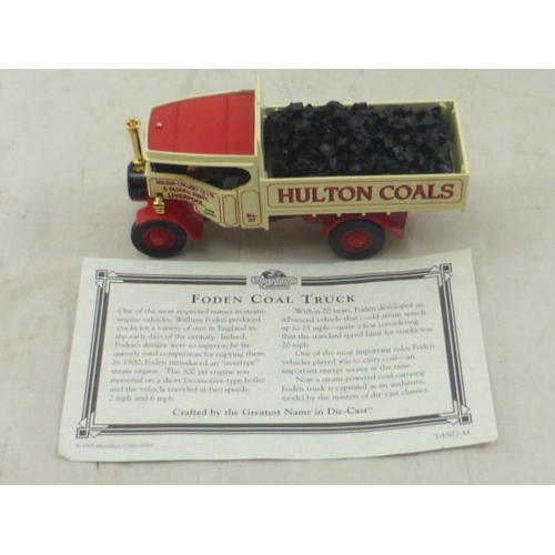 112 - Matchbox Collectables Foden Coal Truck Die-Cast Scale Model with Certificate and Original Box