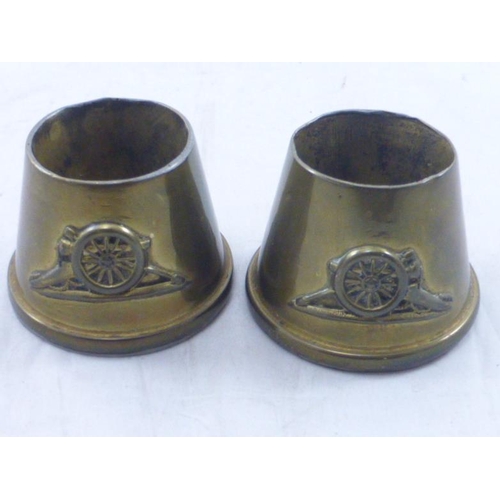 118 - Pair of Trench Art Royal Artillery