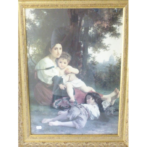 7 - Large gilt framed and glazed print