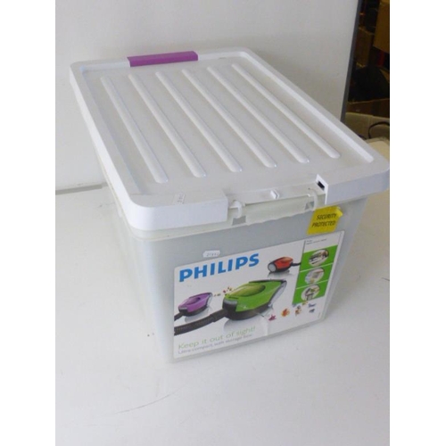 40 - Phillips Ultra-Compact Bagless Vacuum Cleaner with Storage Box