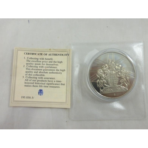 68 - Sir Francis Drake British History German Silver Commemorative Coin with Certificate