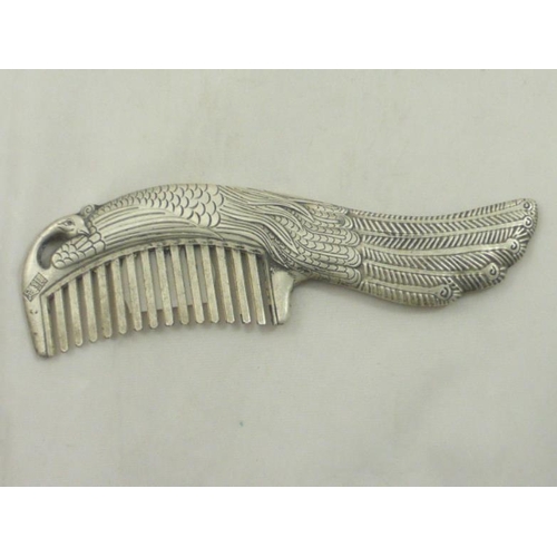 73 - Tibetan Hand Carved Peacock Comb