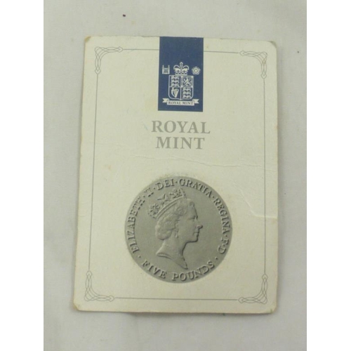 76 - Royal Mint H.M. Queen Elizabeth The Queen Mother's 90th Birthday £5 Commemorative Coin