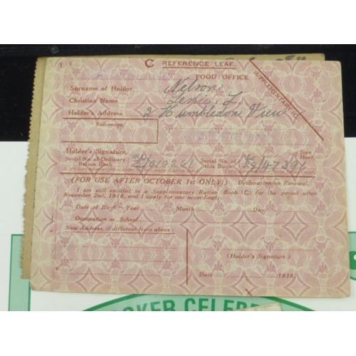 97 - Mixed Selection of Ephemera Including 1951 Identity Card, Ration Book, First Day Cover, Letter and M... 