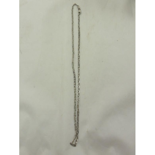 107 - Silver 925 Italy Chain Lin Necklace (51cm Long)