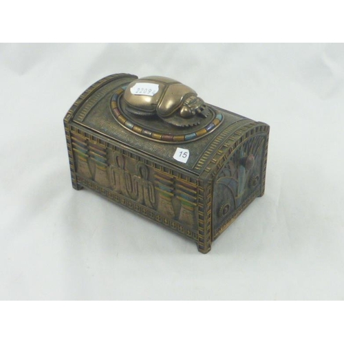 118 - Egyptian sarcophagus tobacco ans cigarette box