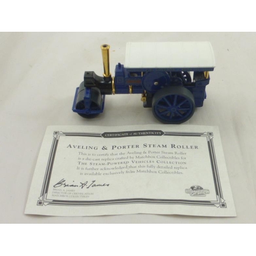 148 - Two Boxed Matchbox Collectors Vehicles from the Steam Powered Vehicle's Collection complete with Cer... 