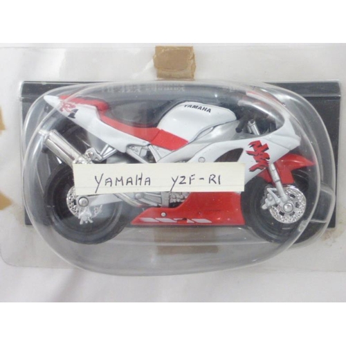 150 - Huge Collection of 74 Maisto 1:18 Scale Motorcycle Models mounted on Plinths in Original Packaging