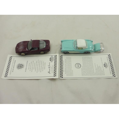 158 - Two Boxed Matchbox Collectors Vehicles from The Corvette Collection including Certificates