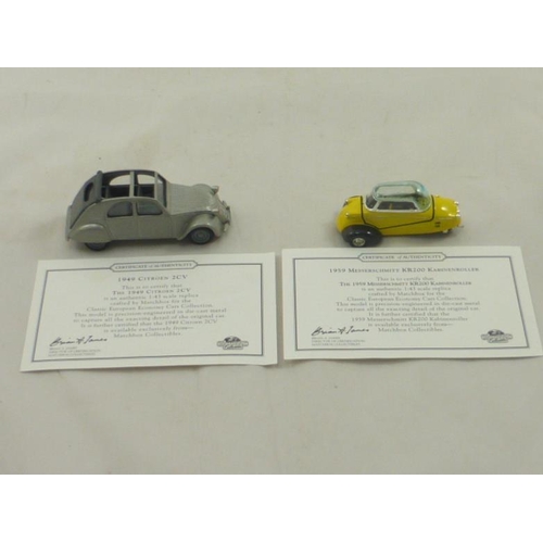 162 - Two Boxed Matchbox Collectors Vehicles from The Classic European Economy Cars Collection