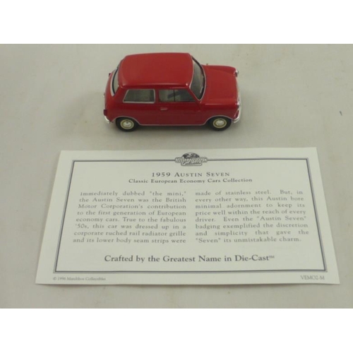 184 - Two Matchbox Collectors Vehicles from The Classic European Economy Cars Collection complete with cer... 