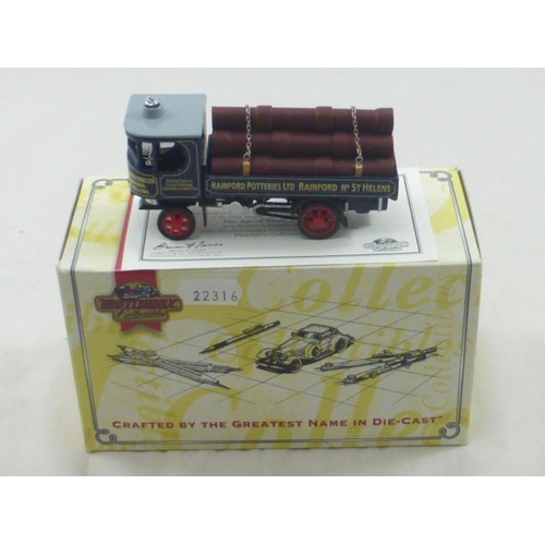 191 - Matchbox Collectors Die Cast Model of a 1929 Garrett Steam Wagon, in Box with Certificate of Authent... 