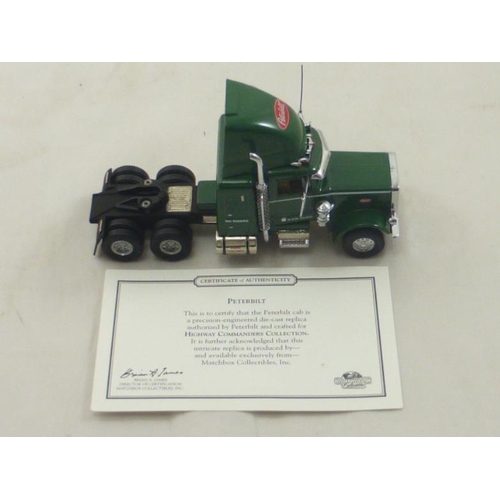 193 - Boxed Matchbox Collectors Vehicle entitled Peterbilt from The Highway Commanders Collection complete... 