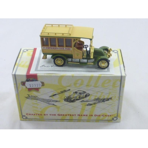 196 - Matchbox Collectors Die Cast Model of a 1910 Renault Motor Bus in Box and with Certificate and Authe... 