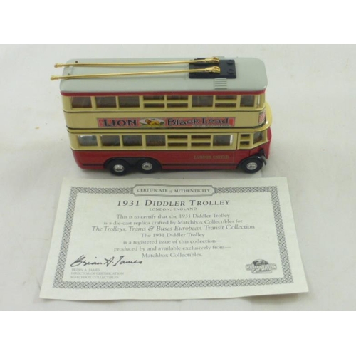 198 - Boxed Matchbox Collectors Vehicle from The Trolleys, Trams, & Buses European Transit Collection comp... 