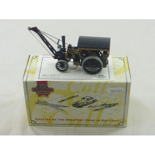 199 - Matchbox Collectors Die Cast Model of a 1929 Fowler Crane in Box and Complete with Certificate of Au... 