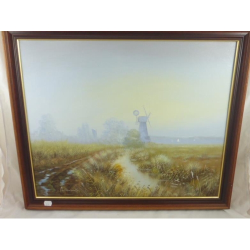 289 - Framed oil painting by Antonio