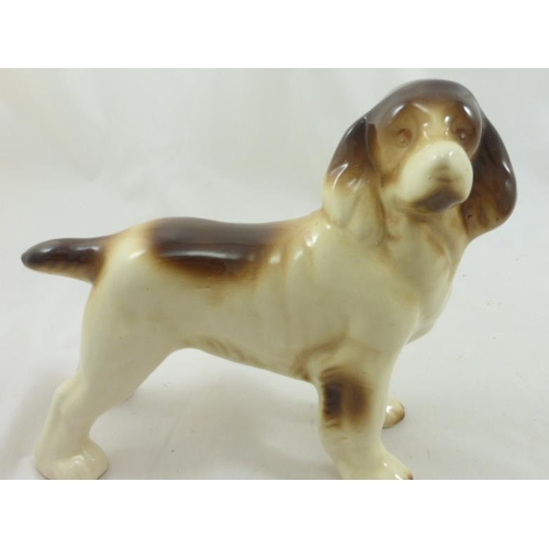 258 - Melba Ware Ceramic Dog and Unmarked Ceramic Dog