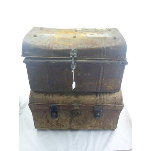 335 - Two Vintage Metal chests