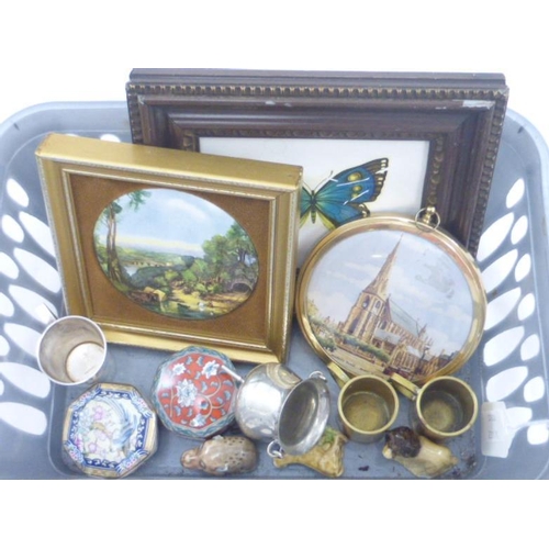 273 - Mixed Selection Including Pictures, Whimsies, Trinket Boxes, and More