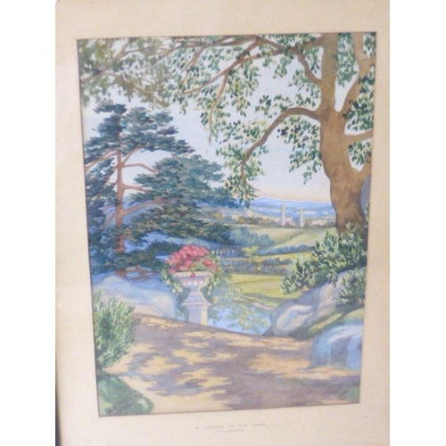 275 - Original Framed and Glazed Watercolour  of Country Scene by the artist K.E. Towers 1933