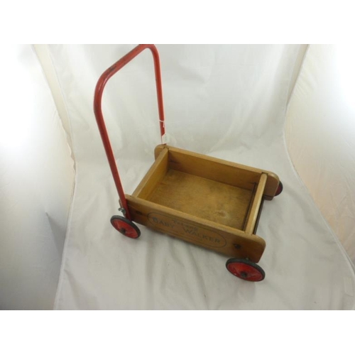 369 - Tri-ang Baby Walker with collapsable handles