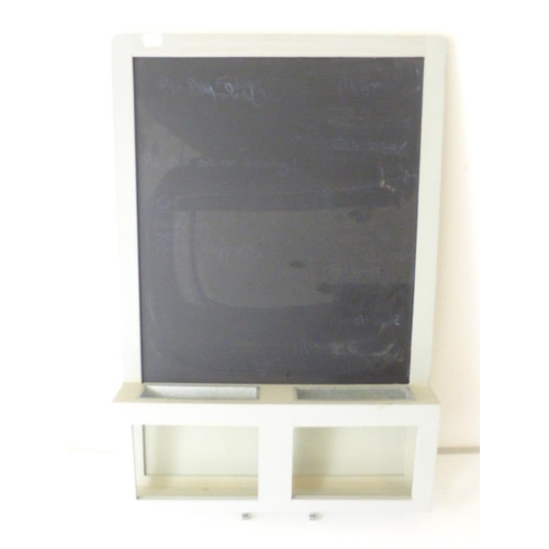 39 - Large Kitchen Chalk Board with chalk holders 71 x 48 cm