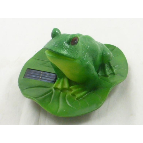 53 - Solar Powered Garden Frog (Boxed)