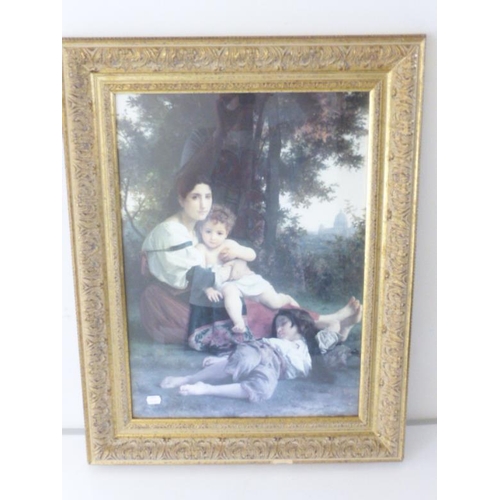 71 - Large gilt framed and glazed print