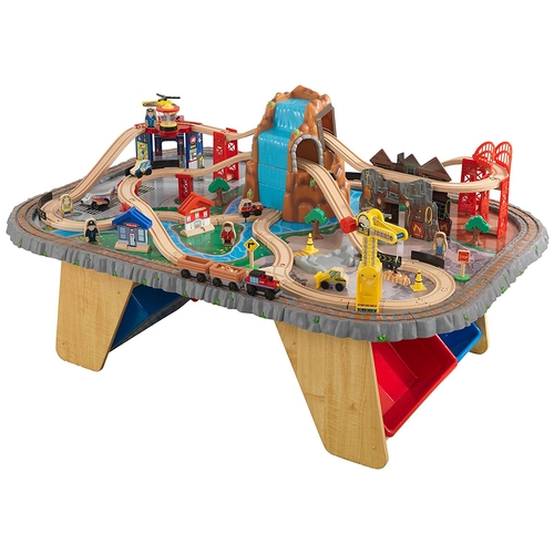 59 - KidKraft Table Mounted Interactive Childrens Train Set (New)