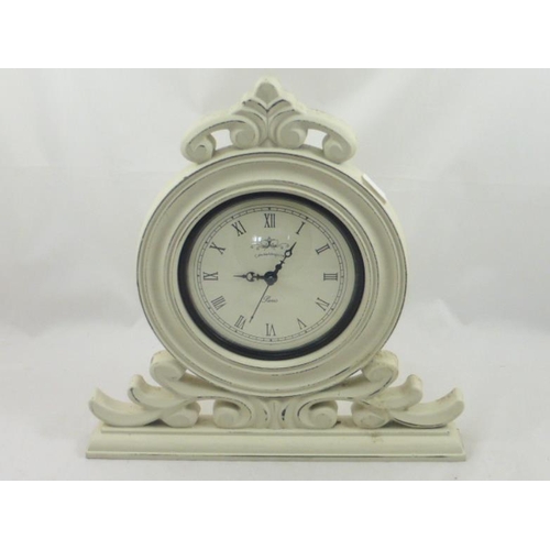 10 - Ornate French Style Mantle Clock (29cm)