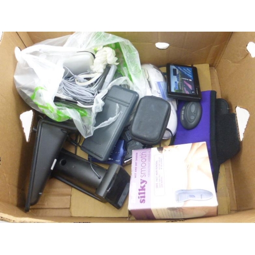 52 - Mixed Box of Electrical's Including Calculator, Babyliss and More