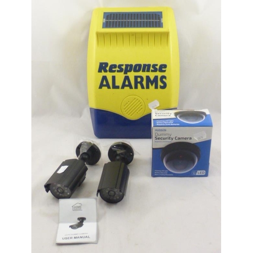 108 - Collection of Both Solar and Battery operated Alarm and Security Camera Dummies