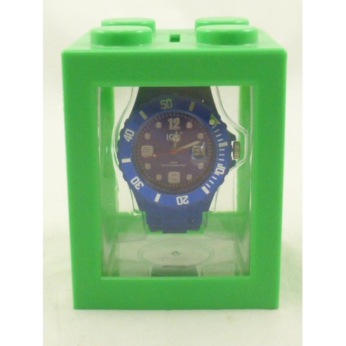 115 - Blue Unisex Ice Watch complete with Case