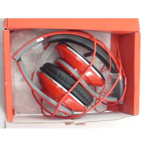 116 - Pair of Boxed Beats Headphones by dr.dre (Working but one ear Cushion Missing)